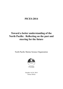 PICES-2014 Toward a better understanding of the North Pacific