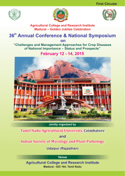 36th Annual Conference  National Symposium - Tamil Nadu