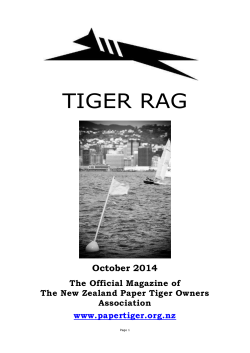 Tiger Rag - New Zealand Paper Tiger Owners Association