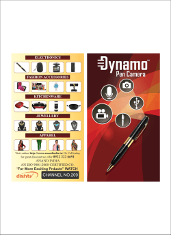 Dynamo Pen Camera Manual - Online Shopping at Anand India.
