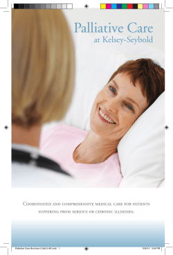 Palliative Care Brochure 5.5x8.5-AK.indd - Kelsey-Seybold Clinic