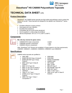 CA8000 TECHNICAL DATA SHEET (US) - PPG Industries