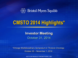 Presentation (PDF) - Investors - Bristol-Myers Squibb