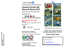 Orlando VW Show-N-Shine 2015 Flyer - Central Florida Volkswagen
