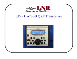 LD-5 CW/SSB QRP Transceiver - LNR Precision