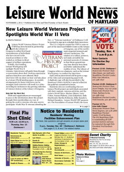 Large PDF Download - Leisure World of Maryland