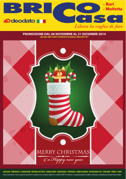 promozione dal 23 Ottobre al 09 Novembre - Brico-Casa.it