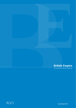 Annual Report 2014 - British Empire