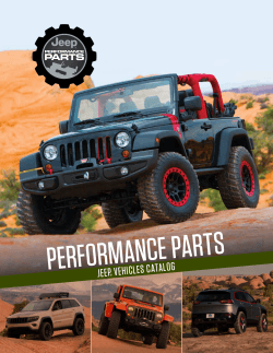 jeep® vehicles catalog - Mopar