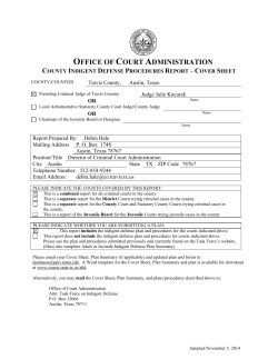 OFFICE OF COURT ADMINISTRATION - Travis County