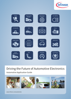 Driving the Future of Automotive Electronics - Infineon