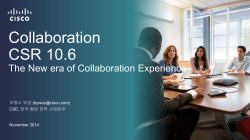 Collaboration CSR 10.6 - Cisco