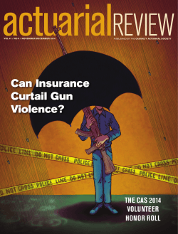Can Insurance Curtail Gun Violence? - Casualty Actuarial Society
