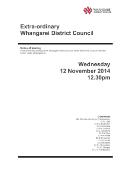 12 November 2014 - Whangarei District Council