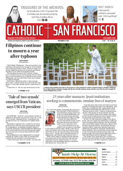Current Issue - Catholic San Francisco