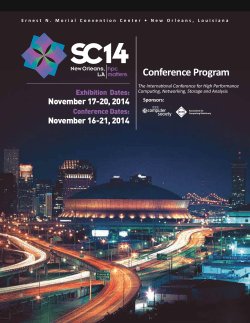 the SC14 Conference Program