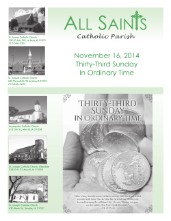 view our weekly bulletin - St. Joseph Catholic Church, Le Mars, Iowa