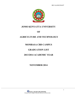 jomo kenyatta university of agriculture and technology mombasa