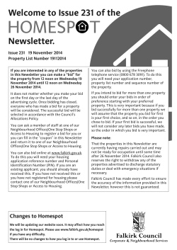 Homespot newsletter 12 November 2014 - printer - Falkirk Council