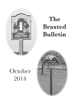 The Braxted Bulletin October 2014 - ChurchinWickhamBishops