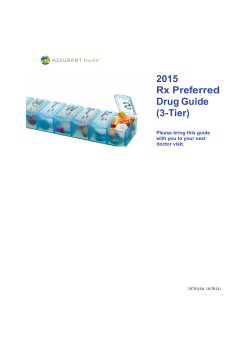 2015 AH 3 Tier Rx Preferred Drug Guide 30692 - Assurant Health