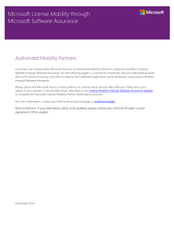 Microsoft Authorized Mobility Partner - Download Center