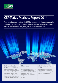CSP Today Market Report 2014.