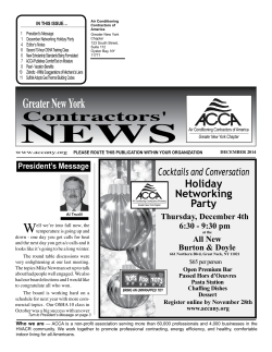 Newsletter - December 2014 - ACCA Greater New York Chapter