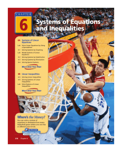 Ch. 6 in student textbook - Shakopee Public Schools