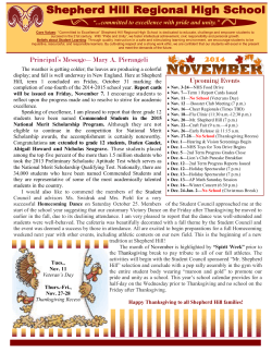 November 2014 Newsletter - Dudley-Charlton Regional School District